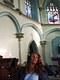 Suzanne Jarvie recording in Sacred Heart Church