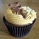 Peanut butter and chocolate cupcake
