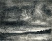 Clouds over Cary Moor - etching, edition of 50. image size 25 x 20 cm. £150