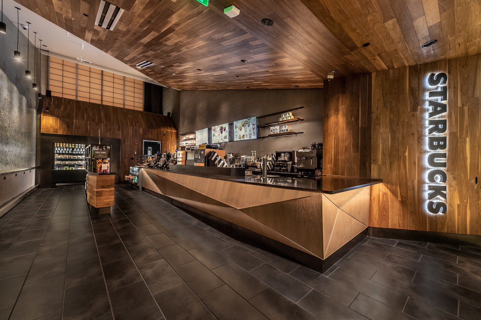 SEA Terminal B Starbucks Licensed Store Design