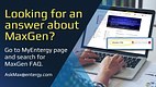 MaxGen Program Screen Ad-MaxGen FAQ