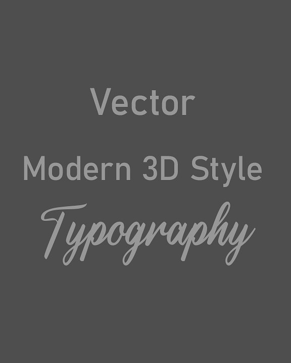Vector Typography