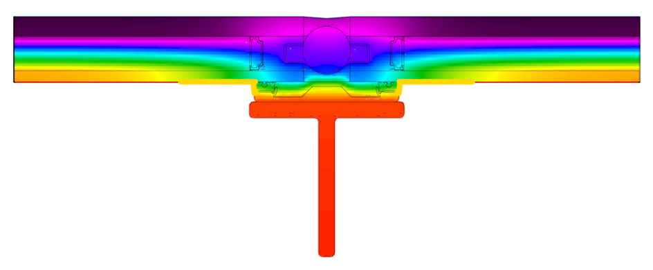 THERM Model - Typical Mullion Location - RYAN CRAMER