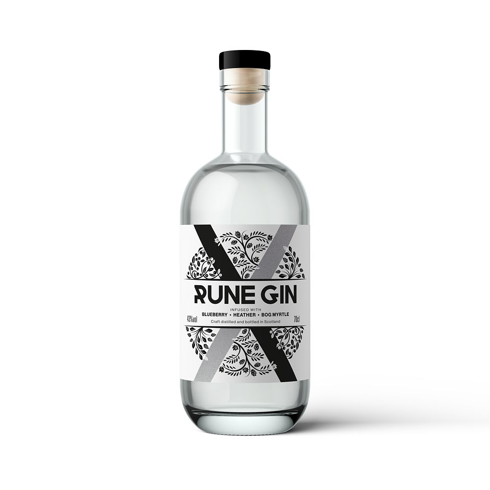 Rune Gin Label design