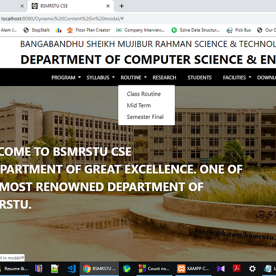 BSMRSTU CSE Department Website