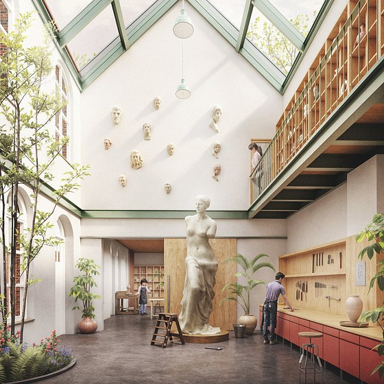 competition Kunstacademie de Mol @a2o architecten